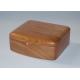 Customized Logo Solid Wood Jewelry Box , Unique Wooden Jewelry Boxes