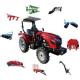 100 HP Agricultural Tractor 14 Inch Ground Clearance 18.4-38 Tire Size