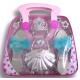 Popular girls beautiful plastic toy beauty set with handbag,crown, earring