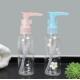 Transparent PET Pump Travel Bottle For Shampoo And Shower Lotion