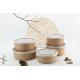 Eco-Friendly Disposable Food Grade Bamboo Paper Bowl For Soup Salad