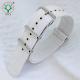 SS304 Custom Canvas Watch Straps , Snowy White 20mm Canvas Watch Band