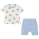 Summer baby boys girls clothing sets customized printing color Organic Cotton Baby Clothing Baby Clothing Sets