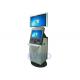 32 Inch Dual Sceen Self Pay Kiosks , Automated Payment Kiosk Coin Payment Module