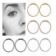 Steel Hinged Clicker Seamless Piercing Nose Ring Hoop Lip Ear Ring-6/8/10mm Body Jewelry Piercing Clip Gift