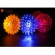 Rubbery Squeezable Glow In The Dark Dog Ball Bouncy Led Ball Approximately 2.5 Inches