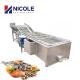 Air Bubble Fruit Vegetable Cleaning Machine Washer Multifunctional Customized