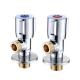 Silvery White Luster Stainless Steel Bathroom Angle Valve Preservative Polished