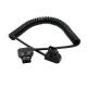 COILED D-TAP Male to Male Cable for DSLR Rig cable fr Anton Bauer Battery,Dtap M/M