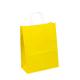 Yellow Garment Paper Bags , Sustainable Kraft Shopping Bags With Handle