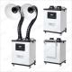 White Beauty Nail Salon Fume Extractor system Six Layer Filters , High efficient
