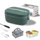 Portable 304 Stainless Steel Electric Lunch Box 80W Power 1.5L Capacity 20min Heating Time Safe / Easy To