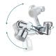 Brass 1080 Degree Free Rotation Swivel Aerator for Bathroom Faucet Anti Splash Nozzle