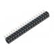 WCON 2.54 mm Pitch Round Pin Header Double Row H=3.0 Black Color  ROHS