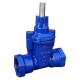 Ductile Iron Non Rising Stem Gate Valve Blue Screwed Ends Gate Valve