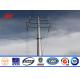 14m 850Dan Electrical Galvanized Steel Pole For Power Distribution Line