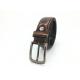 Brown Color Men Genuine Leather Dress Belt , Handmade 100% Cow Leather Strap