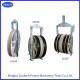 1040mm MC Nylon Wheels Conductor Stringing Pulley Block With Galvanized Steel Frame