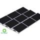 Flexible Ballasted Ballast Solar System Solar Mounting Bracket With Wind Deflector