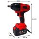 OEM High Speed Impact  Electric Wrench Tool With Lithium Battery Power Supply