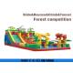 Outdoor Game Removable Bounce House With Slide Large Forest For Competition
