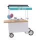 Large Storage Mobile Snack Cart With Easy Cleaning 304 Stainless Steel Worktable