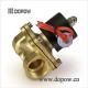 24VDC Brass Electric Water Solenoid Valve 2 Way Zero Differential Pressure