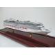 Home Decoration Golden Princess Cruise Ship Models With Woodiness Hull Material Fashion