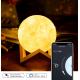 5V 1A Moon Night Light , 3500K Color Changing Moon Lamp Dimmable