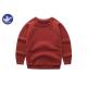 High Low Reglan Long Sleeves Boys Knit Pullover Sweater Crew Neck Side Slit
