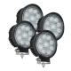 2160lm Round LED Work Flood Lights 27W Industry Mining Offroad Lighting