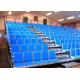 Customized Retractable Indoor Bleachers Retractable Audience Seating Upholstered