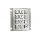 Panel Mount Mechanical Industrial Keypad RS232 Interface 3 x 4 12 Button