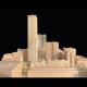 Basswood Architectural Section Model JKP 1:500 Warsaw Project