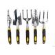 Non Slip Handle Plant Trowel 5 Pieces Garden Hand Tool Set