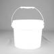 Chemical 5L Round Plastic Bucket With Lid , 1.5 Gallon Plastic Bucket