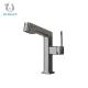 Three Modes Adjustable Flow Pull Out Basin Faucet Modern Bathroom Sink Faucet