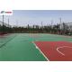 Acrylic Green Basketball Court Surfaces Outdoor Waterproof