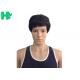 Double Knot Machine Made Wigs / Dark Brown Short Hair Wigs For Men