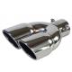 Dual Ss 304 Auto Exhaust Tips 3 Inch Outlet