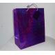 fashion paper gift bag with customised size nice design and mini tag holographic