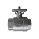 3/8 2PC ISO 5211 Stainless Steel Ball Valve With Direct Mounting Pad