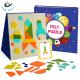 Toddlers Geometric Felt Puzzles  Activity Book Imagination And Creativity Trainning