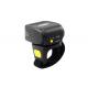 Ring Type Bluetooth Handheld Barcode Scanner Mini Size 100000Lux Max Ambient Light
