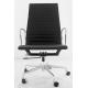 Fashion Boss Modern Executive Office Chair , Black Leather Swivel Office Chair