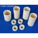 1600℃ Refractory Ceramic Tubes Yellow 99% Alumina Ceramic Sleeves