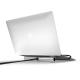 15 inches Alloy Rubber Personalised Laptop Stand 220g Silver Color