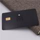 Custom Luxury Metal Credit Card Laser Cut Engraved Matte Black Stainless Steel chip card