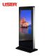 Indoor Vertical Commercial Digital Signage High Resolution 4G Storage