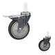 4 Expanding TPR Lockable Trolly Cart Casters Soft Trolley Wheels With Covers